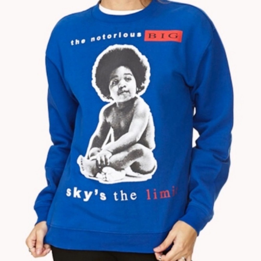 The notorious big crew neck sweatshirt size L